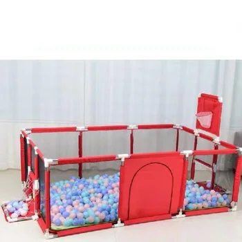 

Kids Ball Pool Baby Playpen Children Ball Pool Safety Barrier Foldable Kids Football Basketball Field Playpen Fence For Children