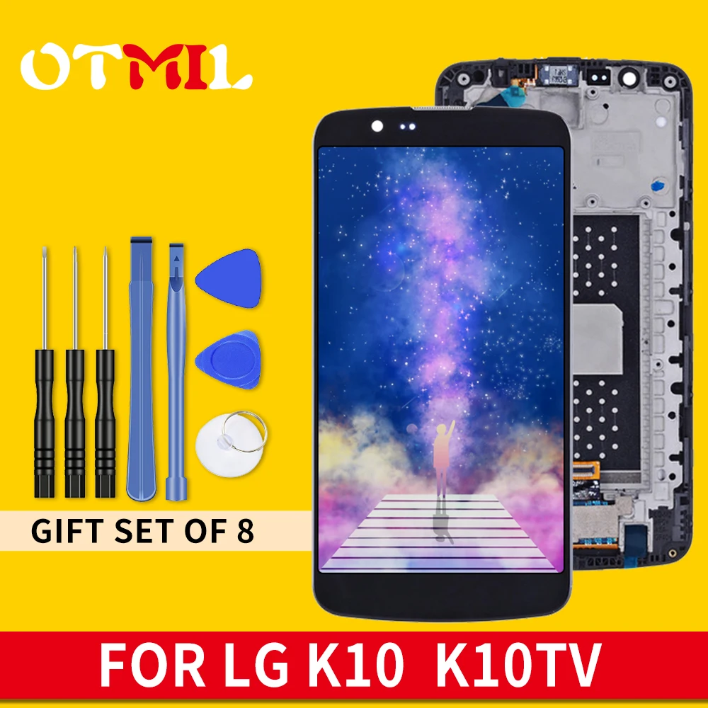 

5.3"Copy LCD For LG K10 LCD Display Touch Screen with Frame For LG K10 TV LCD K410 K430 K430DS K420N 420N K10 Lte Display COPY