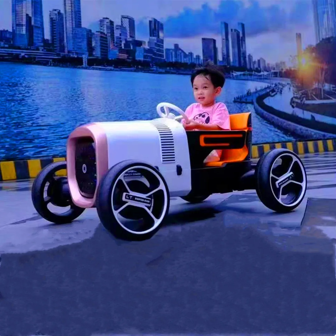 Concept car four-wheel remote control toy can sit people double drive infants electric suv | Спорт и развлечения