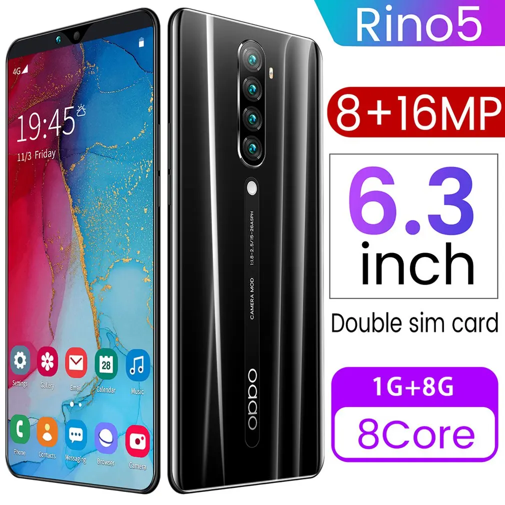 Rino5 6.3-Inch Smartphone Android Smartphone 1G+8G