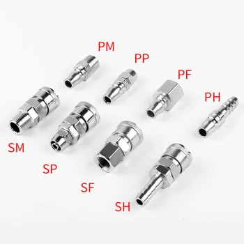 

PP30 SP30 PF30 SF30 PH30 SH30 PM30 SM30 work on Air compressor Pneumatic fitting C type Quick connector High pressure coupling
