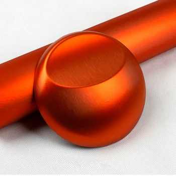 

10cm/20cm/30cmx152cm Car Styling Orange Metallic Brushed Aluminum Vinyl Matt Brushed Car Wrap Film Sticker Decal With Bubble