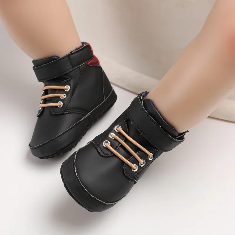 Baby Shoes Boy Newborn Infant Toddler Casual Comfor Cotton Sole Anti-slip PU Leather First Walkers Crawl Crib Moccasins Shoes