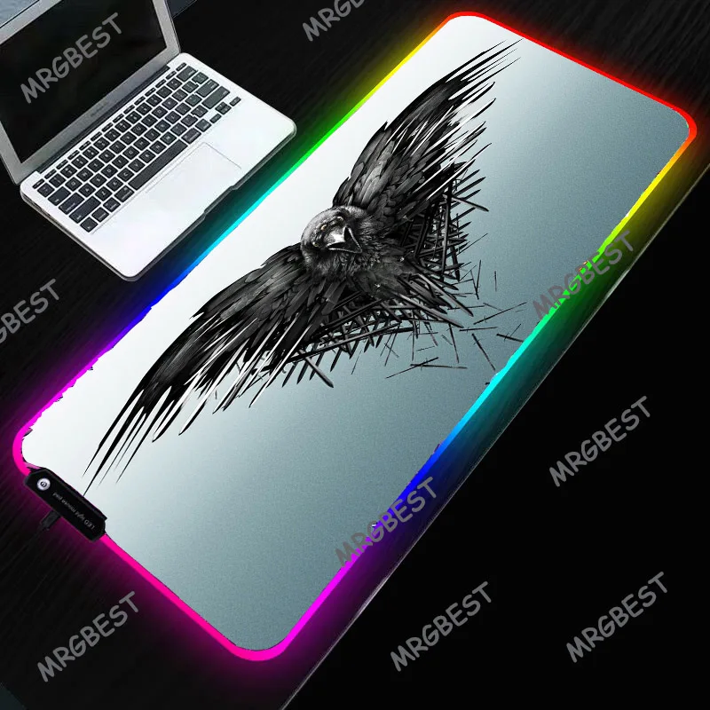 

Gaming Mouse-Pad RGB LED Lighting Thrones Logo Mouse Pad Large Mouse Pad Backlight Colorful PC Laptop Mat Keyboard Desk Mat