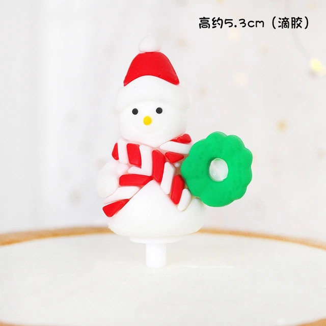 Merry Christmas Cake Toppers Santa Claus Doll Cake Decor Angel Doll Cupcake Topper 2021 Merry Christmas Decor for Home Noel cake topper