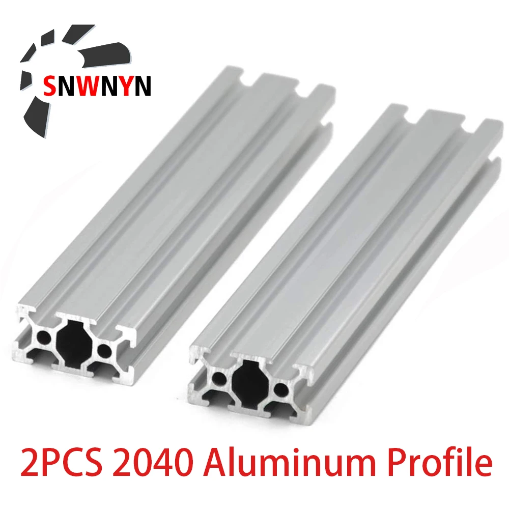 2PCS 2040 Aluminum Extrusion Profile Length 100mm-1200mm European Standard Anodized For CNC 3D Printer Parts CZ RU US Shipping afbeelding