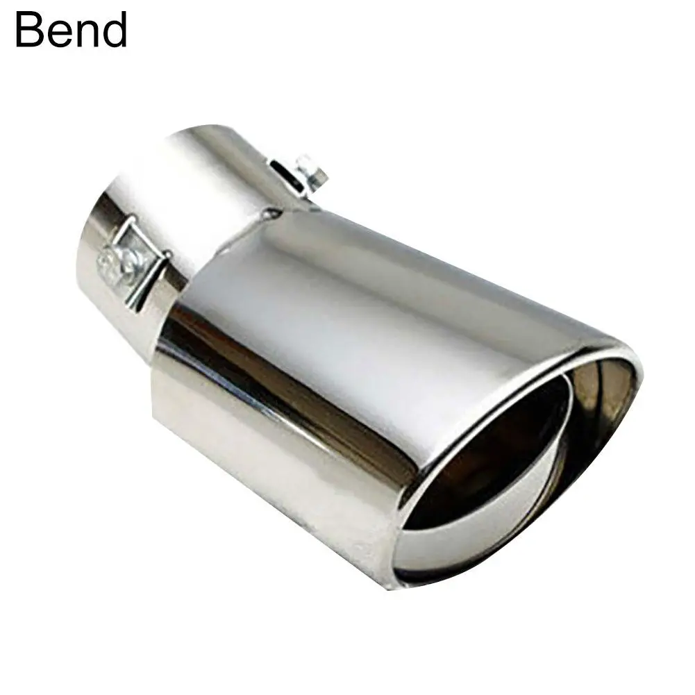 Universal Car Vehicle Stainless Steel Tail Throat Exhaust System Muffler Pipe