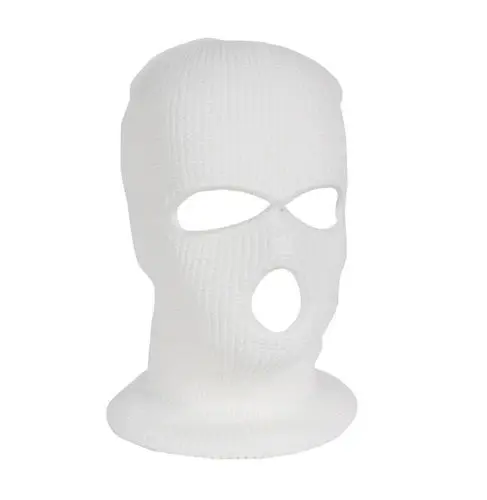 Армейская тактическая маска, 3 отверстия, маска для лица, лыжная маска, зимняя шапка, Балаклава, капюшон, мотоциклетный шлем, полный шлем для лица, Новинка - Цвет: B