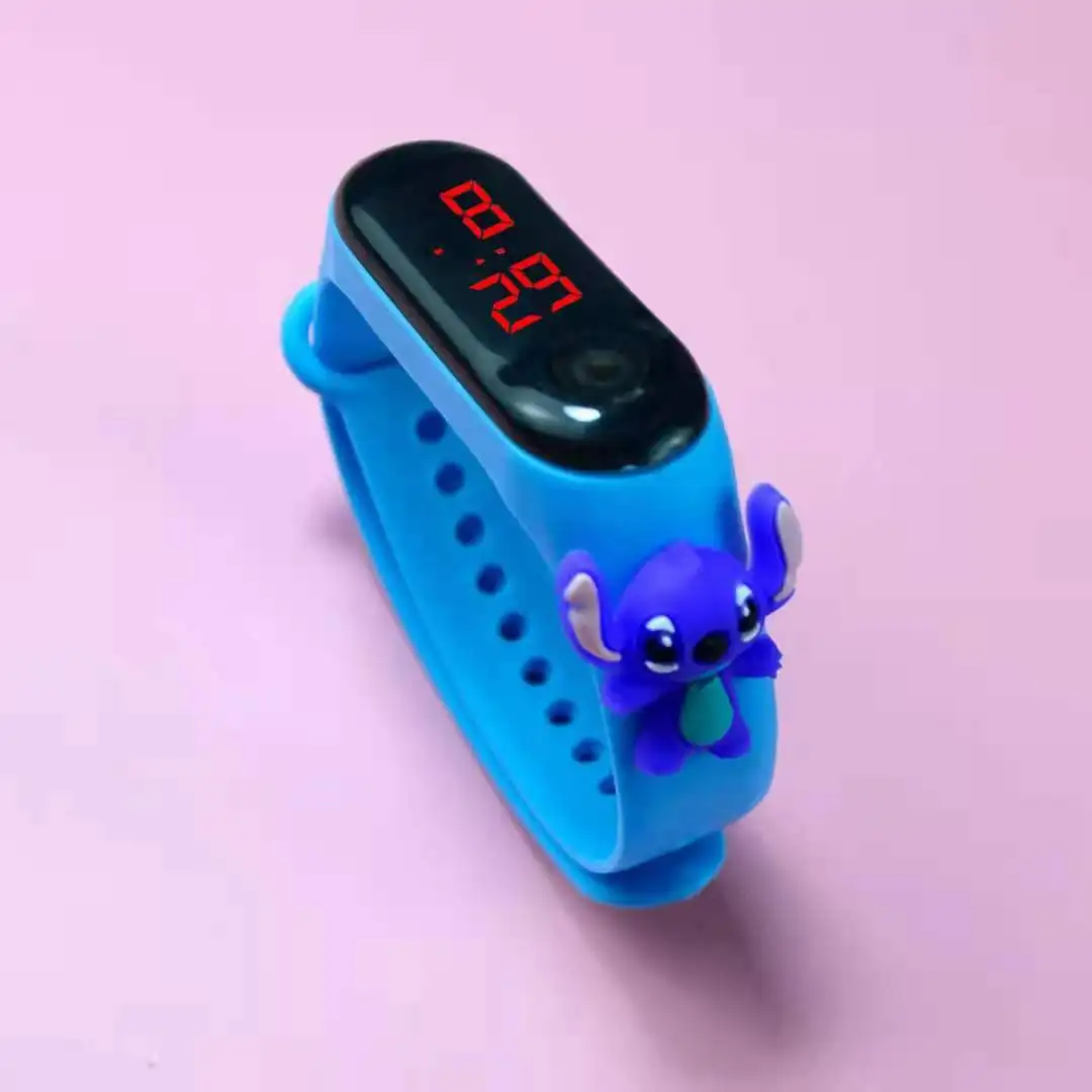 Disney Marvel Mickey Minnie Iron Man Spiderman hulk Anime LED Touch Watch Figure Bracelet For Kids Birthday Christmas Gifts | Игрушки и