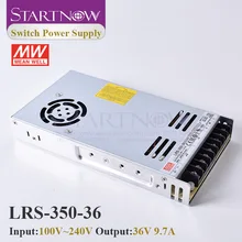 Startnow-Interruptor de LRS-350-36 para controlador láser, fuente de alimentación conmutada, Original MW, Taiwán Meanwell, 24V, 36V, 48V, 350W