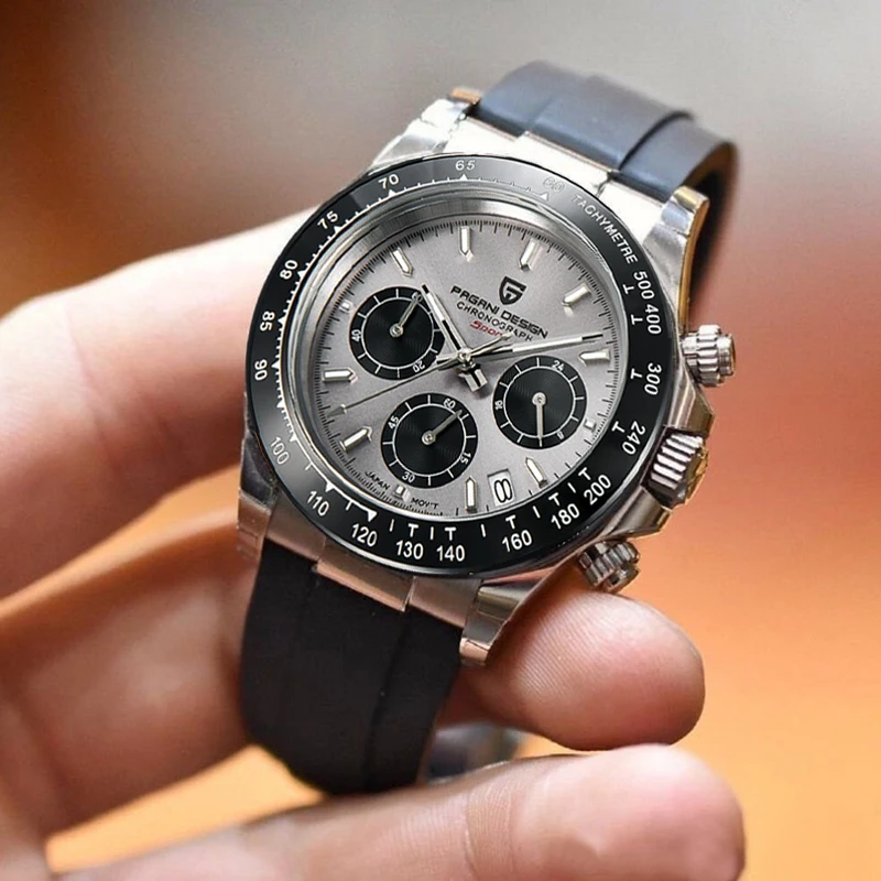 新品】Pagani Design クロノグラフ エキゾチックダイヤル レザー