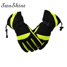 Водонепроницаемый ветрозащитный беговые лыжи перчатки унисекс Зимние теплые сноуборд анти-скольжения тачскрин взрослые снегозащитные перчатки