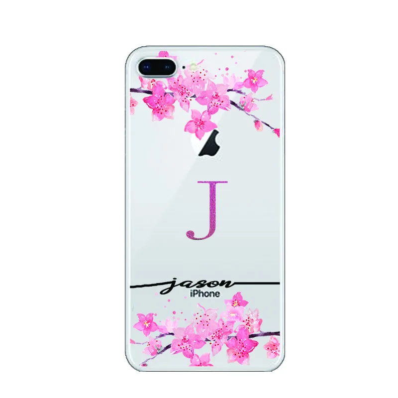 DIY Имя кленовые листья на выбор для iPhone 11pro max 7 8 Plus XR для samsung S10 plus S10E Note10 для huawei P30 Lite mate 20 - Цвет: 8