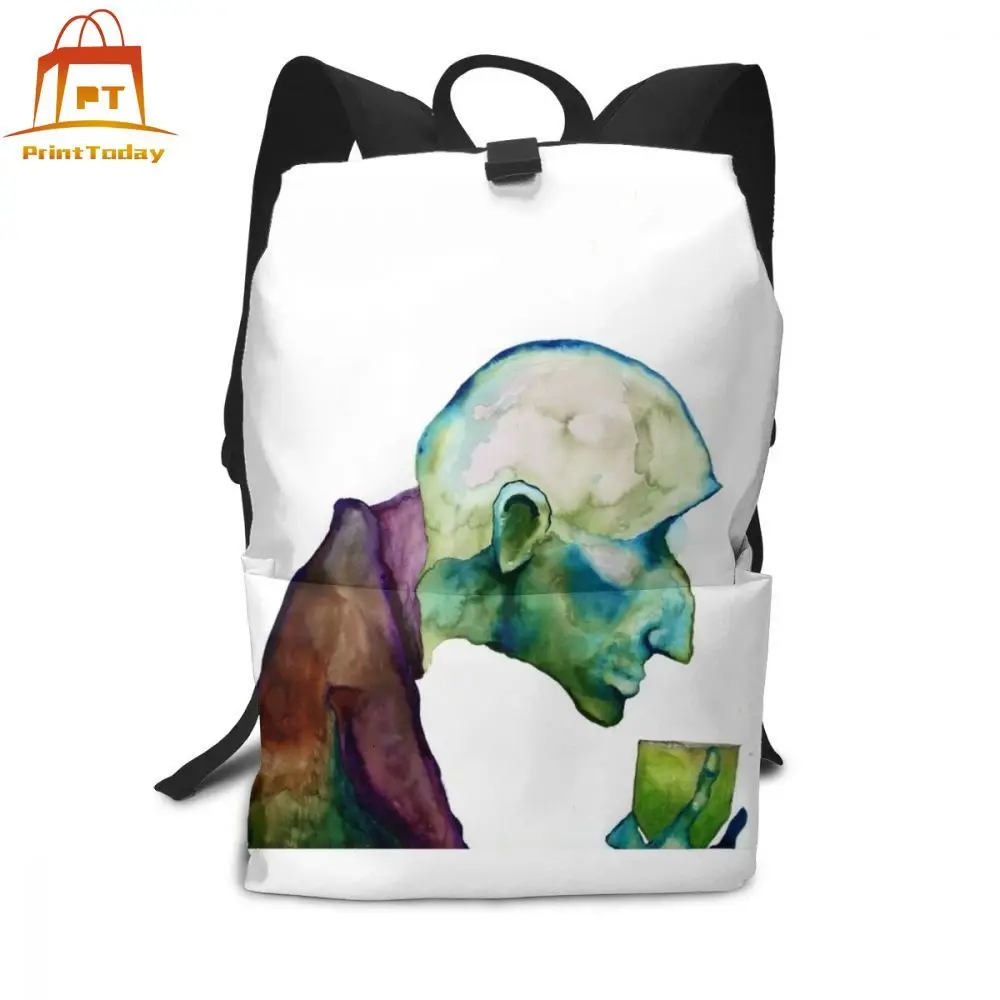 

Marilyn Manson Backpack Marilyn Manson Painting When I Get Old Backpacks Pattern Men - Women Bag Multi Function University Bags