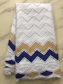 

5Yard Embroidery Hollow Out Stone African Bazin Riche Fabric New Arrival High Quality Perforated Nigerian Wedding Brocade Fabric