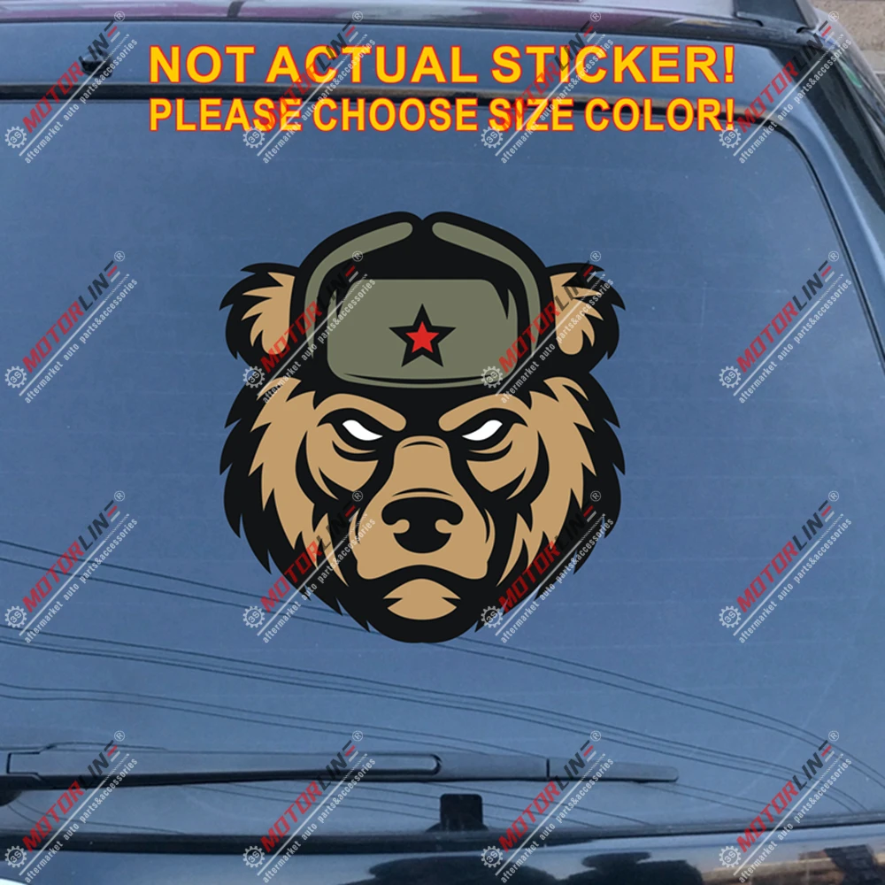 Russia CCCP Star 5 Car Window Vinyl Decal Sticker 