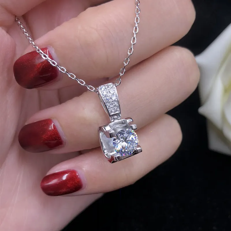 Серебряный Цепочки и ожерелья Женская короткая цепочка на ключицы чистый