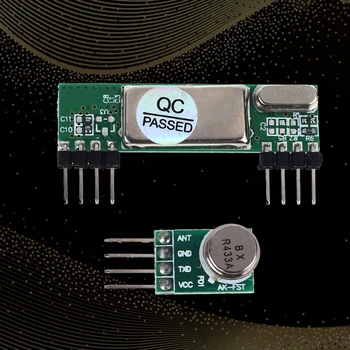 

433Mhz Superheterodyne 3400 RF Transmitter&Receiver Link Kit ForArduino ARM MCU J6PB