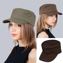 Новая модная мужская шляпа унисекс женская мужская плоская крыша Военная шляпа кадетский патруль широкополая шляпа бейсбольная Бейсболка Snapback Повседневная Кепка s