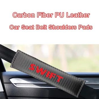 

1 Pair Car Seat Belt Cover For Suzuki Swift Auto Seatbelt Covers PU Leather Shoulder Cushion Protector