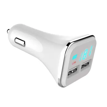 

HQD-Q13 4.8A Dual USB Car Charger Intelligent Real-time Charging Current Detection Automatic Vehicle Fast Charge Adapter