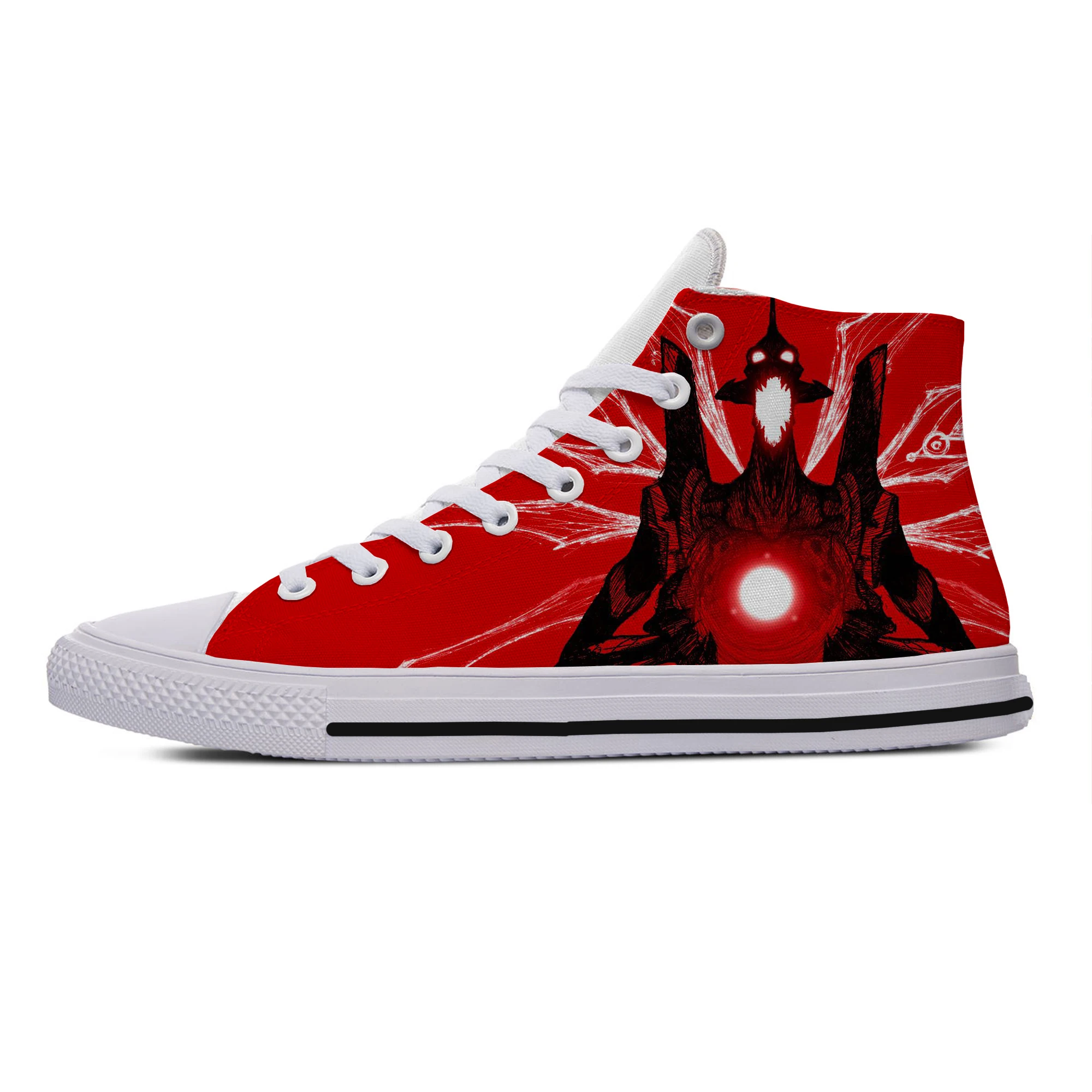 Hot Neon Genesis Evangelion Shoes ATTACK ANGEL EVA 01 02 Anime Lightweight Breathable Man/Woman Comfortable Canvas Shoes
