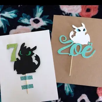 

personalise How to train your dragons topper party decoration|custom How to train your dragons Toothless birthday cake topper
