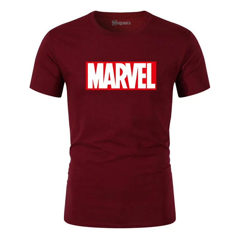 

Summer new couple t-shirt miracle avenger men's t-shirt compression fitness short-sleeved t-shirt shirt MARVEL printed short T