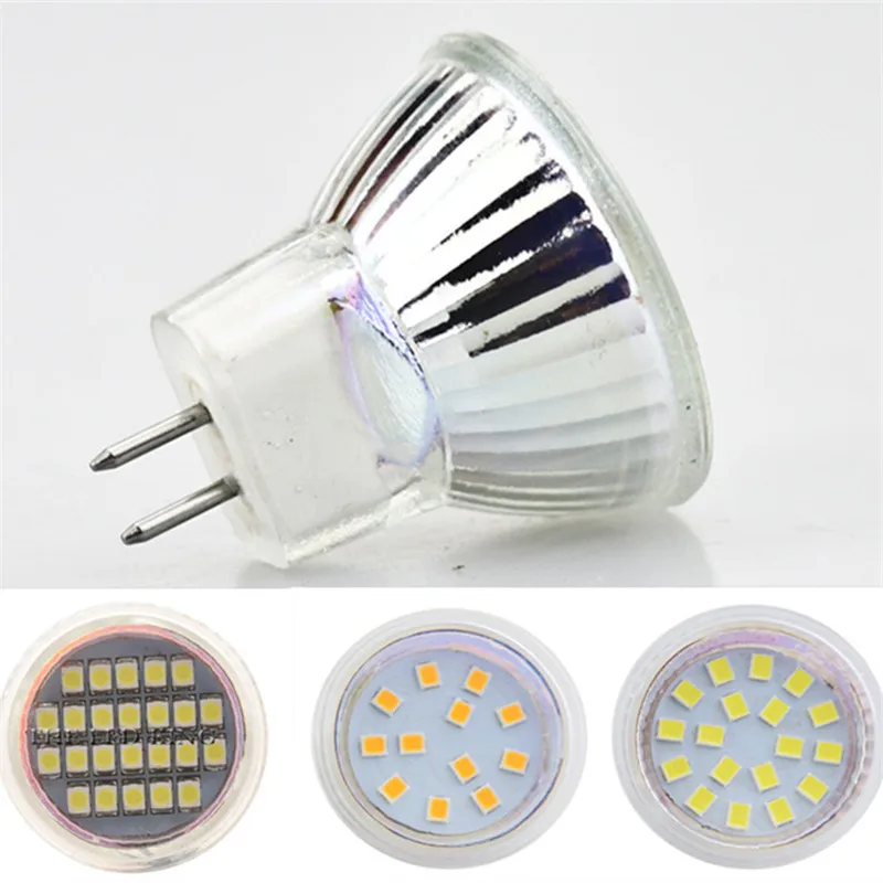2019 хит 1 шт 6 10 MR16 MR11 AC/DC 12V SMD2835 Светодиодный точечный светильник стеклянный