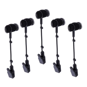 

5pcs Saxophone Microphone MIC Clip Holder For Soprano/Alto/Tenor Sax Stage Accs