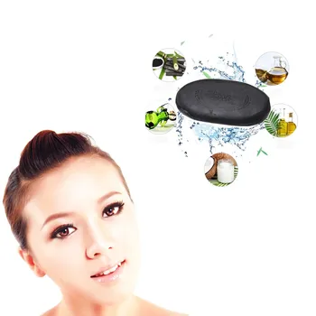 

Facial Care Black Bamboo charcoal soap Professional makeup removing acne cleaning soap freckles removing plaque and whitening