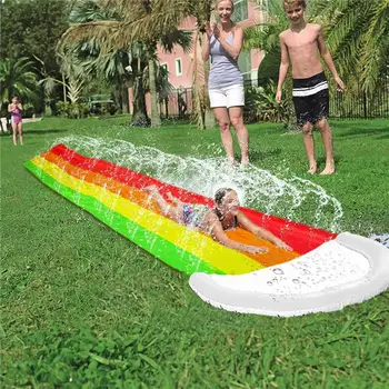 

Water Slide Thick Durable Racing Slip Slide Mat Inflatable Spray Water Toy for Kids Adults Outdoor Game