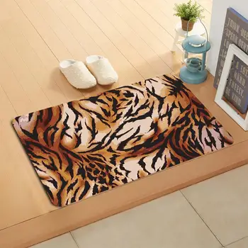 

Custom Leopard Print Doormat Home Decor Door mat Floor Mat Bath Mats foot pad#20-05-19-65