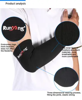 

Breathable Arm Sleeves Sports Elbow Bandage Basketball Volleyball Fitness Protector Arm Sleeves Relieve Chronic Arthritis Pain