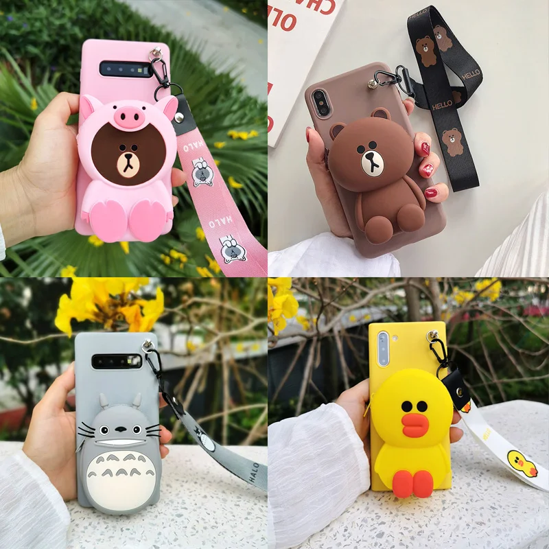 

Zipper Wallet Cartoon Phone Case for Samsung Galaxy S20 Ultra A7 A8 Plus A9 2018 Note 10 8 9 S7 S8 S9 S10 5G S10E J4 J6 A6 Cover