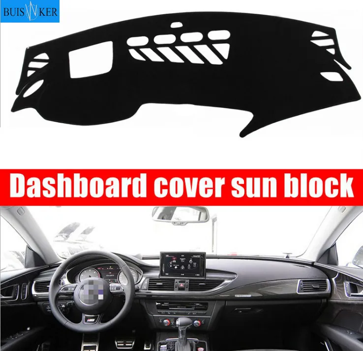 

For Audi A7 S7 Car Dashboard Cover Avoid Light Pad Instrument Platform Dash Board Cover Car Styling Car Accessories