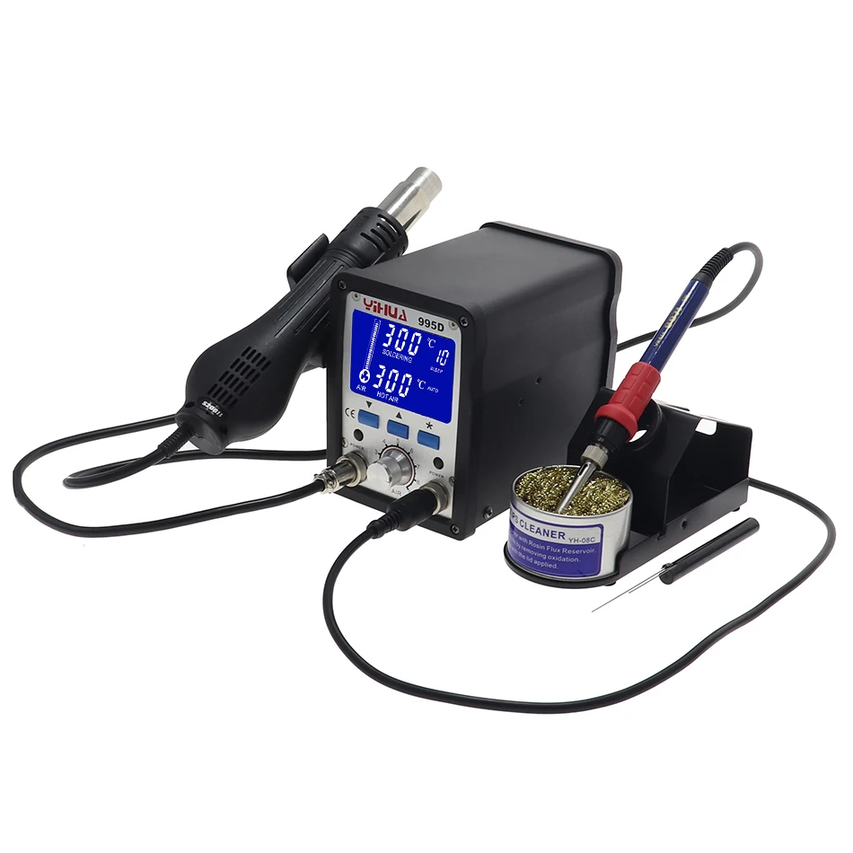 YIHUA 995D SMD паяльная станция горячий воздушный пистолет паяльник BGA паяльная станция Ремонт мобильного телефона паяльная станция