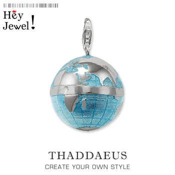 

Pendant Blue Globe,2020 Spring Lobster Clasp Classic Jewelry Europe Charm Accessories 925 Sterling Silver Gift For Men Woman