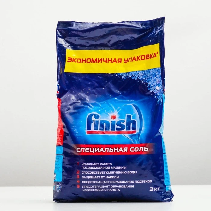 Соль для посудомоечных машин Finish, 3 кг 4165150 Соль для посудомоечных машин Finish, 3 кг 4165150