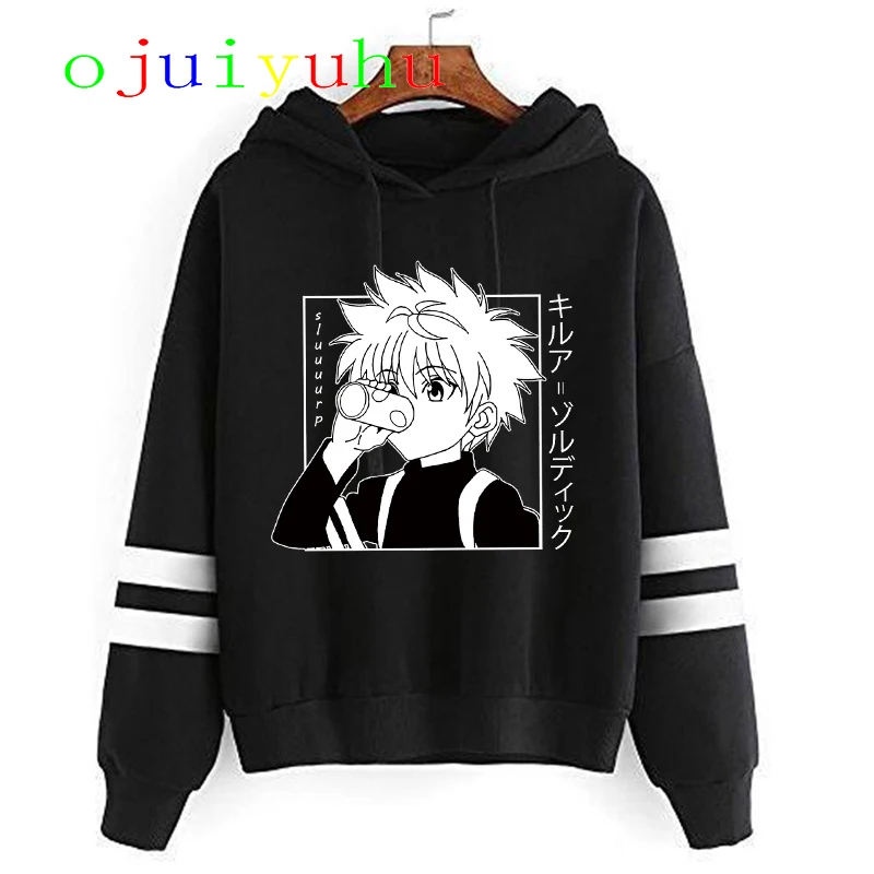 Японские Аниме толстовки Охотник х мужчины женщины пуловеры Killua Zoldyck Hisoka 90s худи