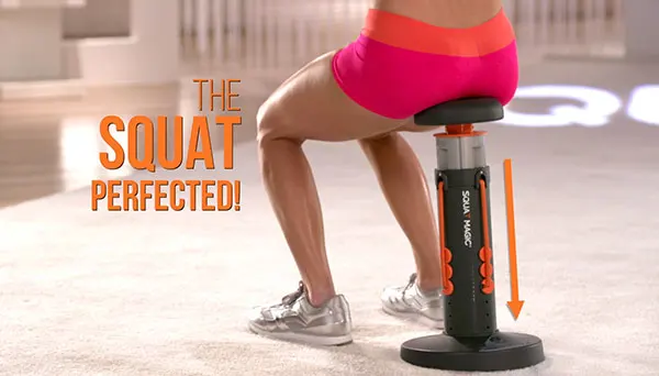 Dropship Durable Squat Adjustable Height 3 Resistance Levels Lightweight Low Impact Exercise Assistant Gym Magic Workout