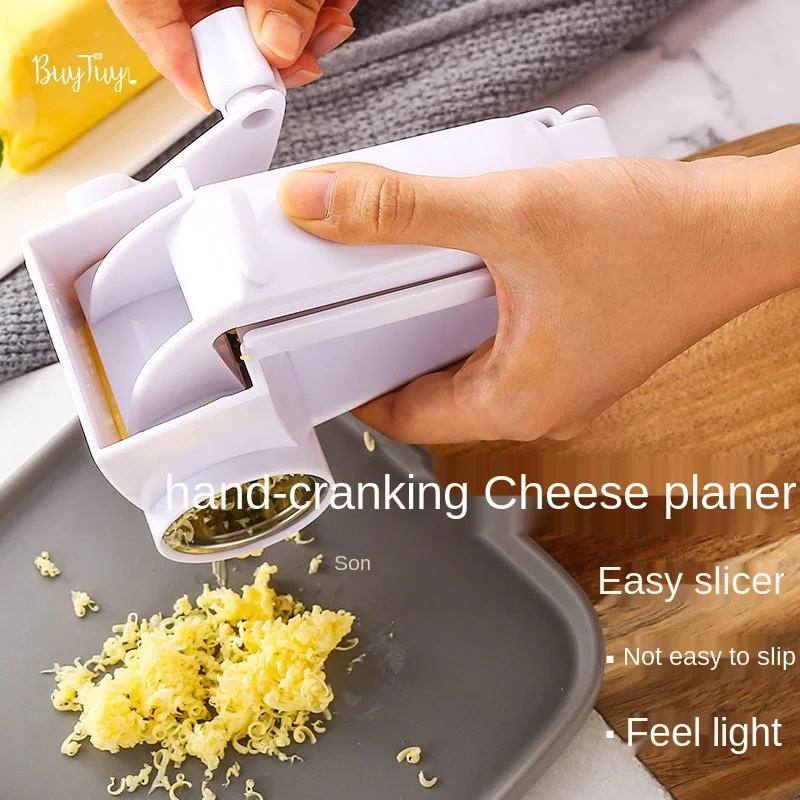 Manual Cheese Rotary Grater Butter Chocolate Slice Stainless Steel
