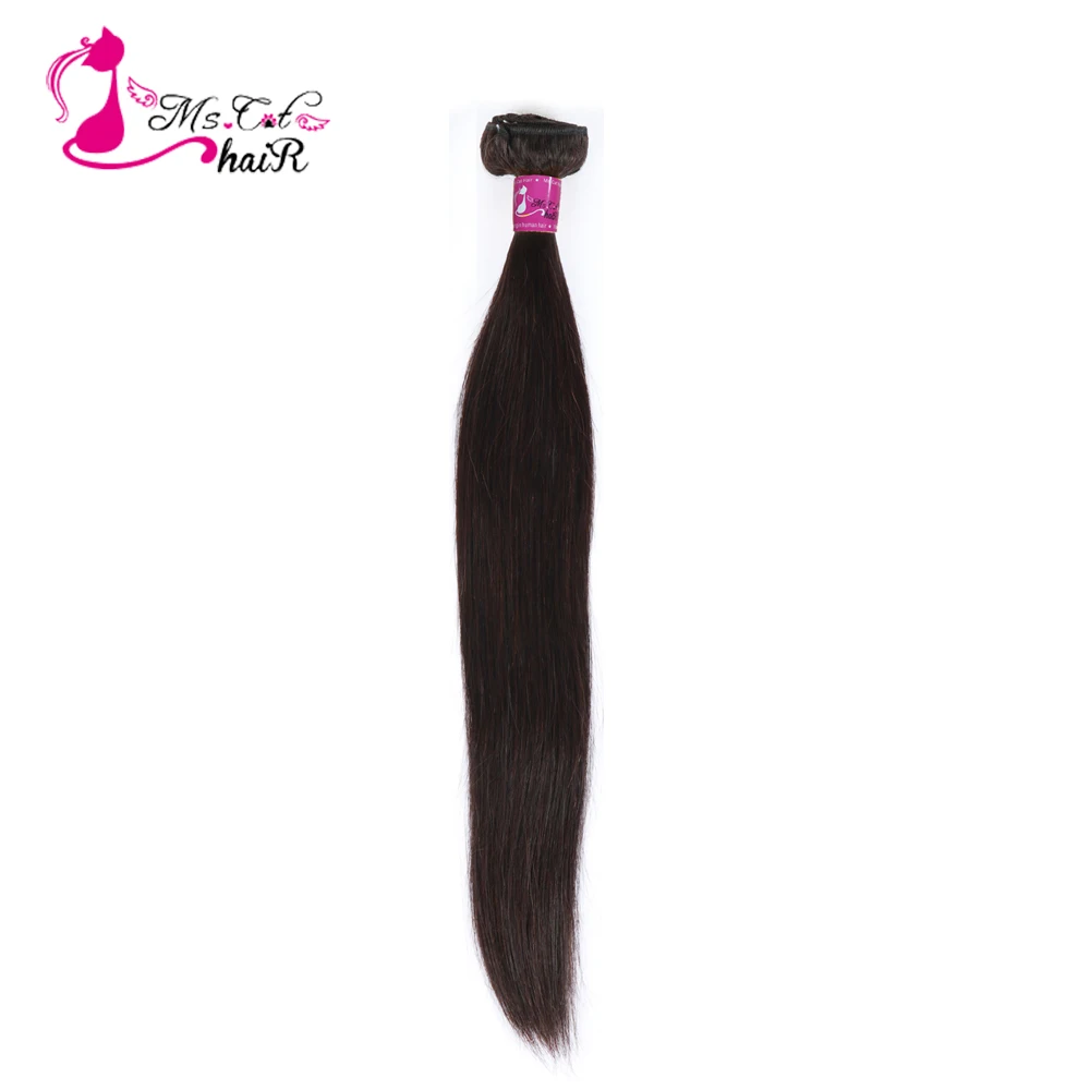 

Ms Cat Hair Malaysian Straight Hair Weave 1/3/4 Bundles Natural Black Remy 100% Human Hair Extensions 100 g Free Shipping