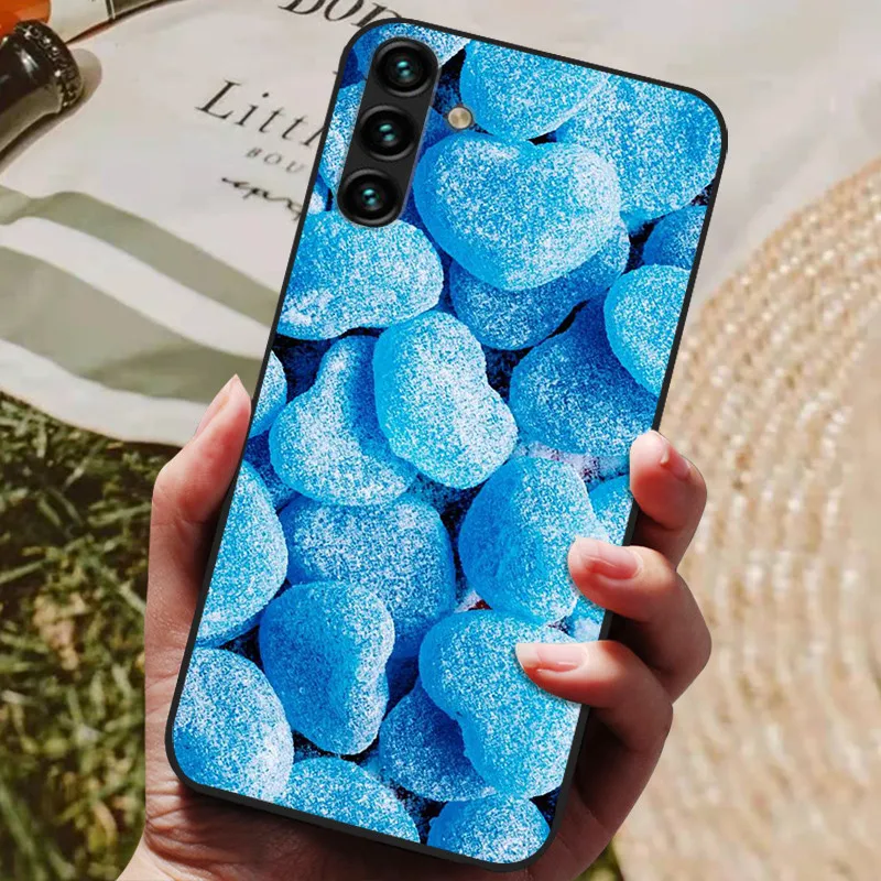 Silicone Back Cover Phone Case with Soft Bumper in Black