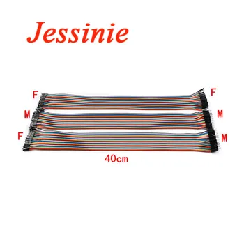 

120pcs/lot 40P 40cm Dupont Jumper Wire breadboard Cable Electronic Line Male to Male Female to Male and Female to Female