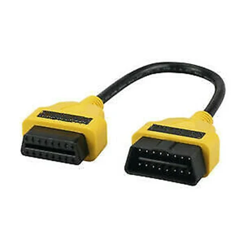

OBD2 Extension Cable 16Pin 30cm Equipment Connector Leakproof Flexible
