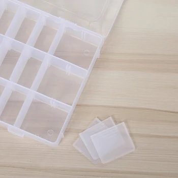 

15 Grids Detachable Plastic Storage Box Storing Jewelry Bead Ring Screw Organizer Container Boxes Fishing Gear Cosmetics W/ Hook