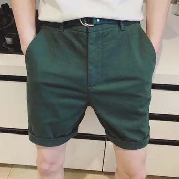 

High Street Hip Hop Casual Summer Shorts Male Fivepence Pants Short Musculation Homme Men New Short Straight Elastic Waist Male
