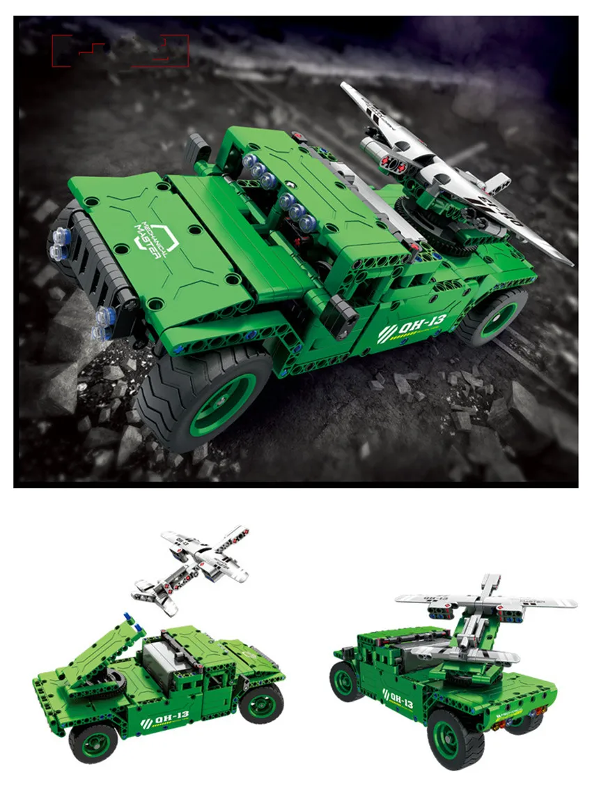 Новые RC военные игрушки танк джип мотор силовые функции автомобиль Fit Technic SWAT