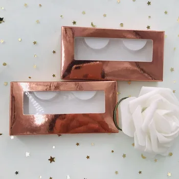 

Rose gold lashes box empty eyelashes packing free shipping custom wholesale boxes